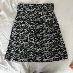 Beautiful Just Cavalli black and white wool skirt, size 38